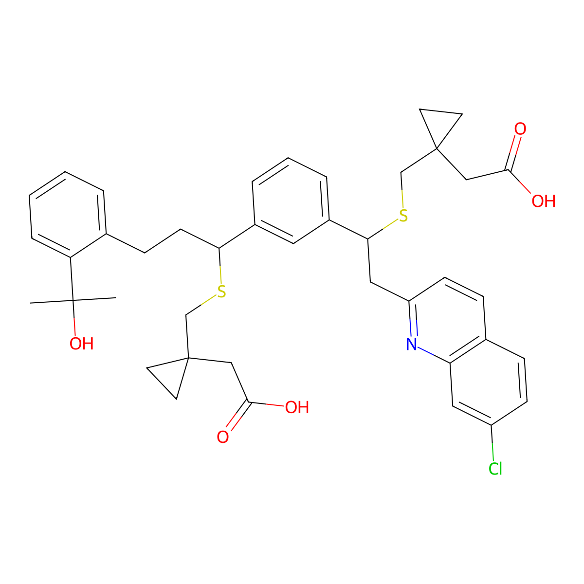 Montelukast EP Impurity D molecular structure, CAS 1187586-61-3