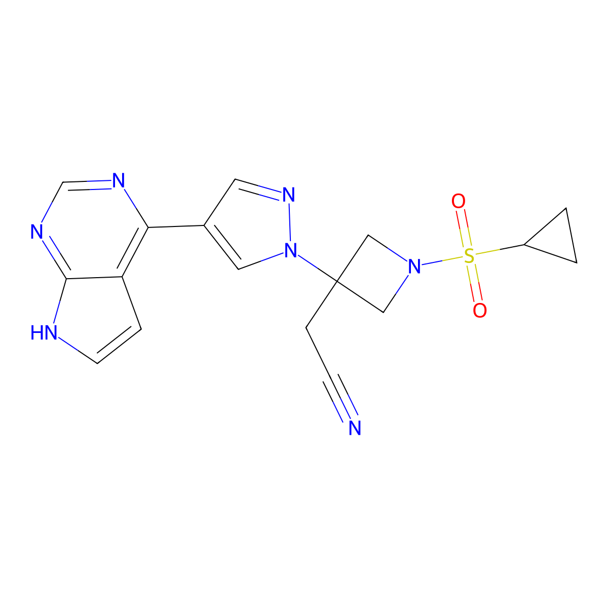 Ilunocitinib molecular structure, CAS 1187594-14-4