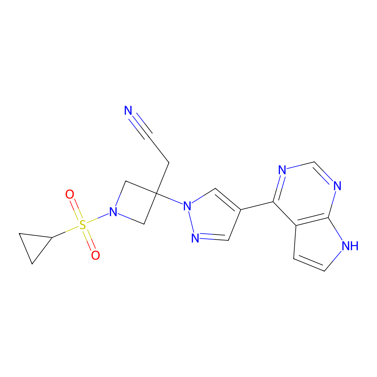 Ilunocitinib molecular structure, CAS 1187594-14-4