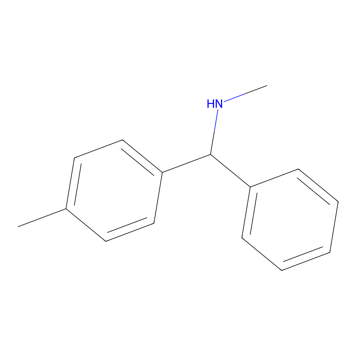 N-methyl-N-[(4-methylphenyl)(phenyl)methyl]amine molecular structure, CAS 118762-02-0