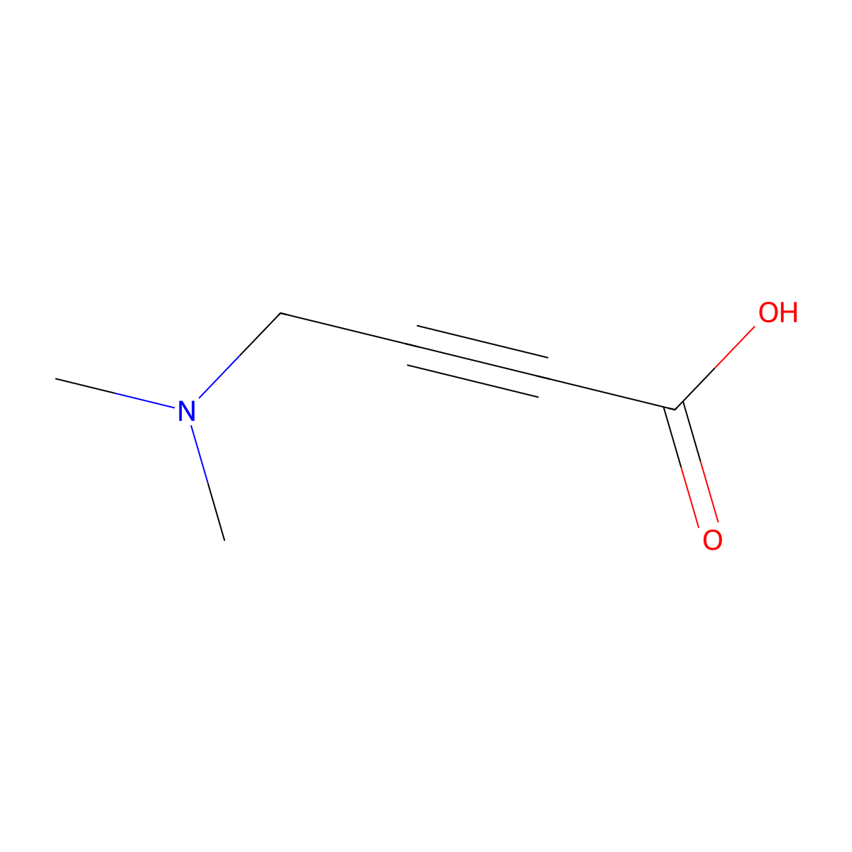 4-(Dimethylamino)but-2-ynoic acid molecular structure, CAS 118764-05-9