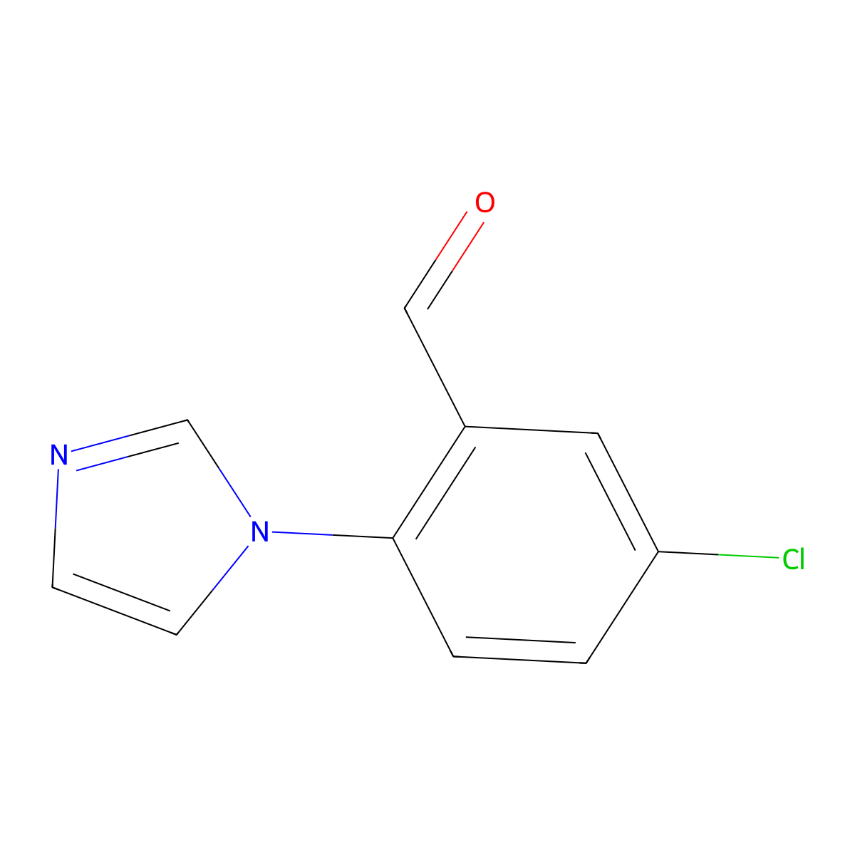5-Chloro-2-(1h-imidazol-1-yl)benzaldehyde molecular structure, CAS 1187647-99-9