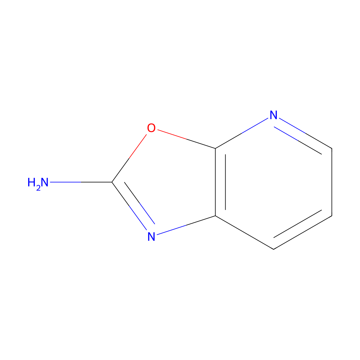 Oxazolo[5,4-b]pyridin-2-amine molecular structure, CAS 118767-91-2