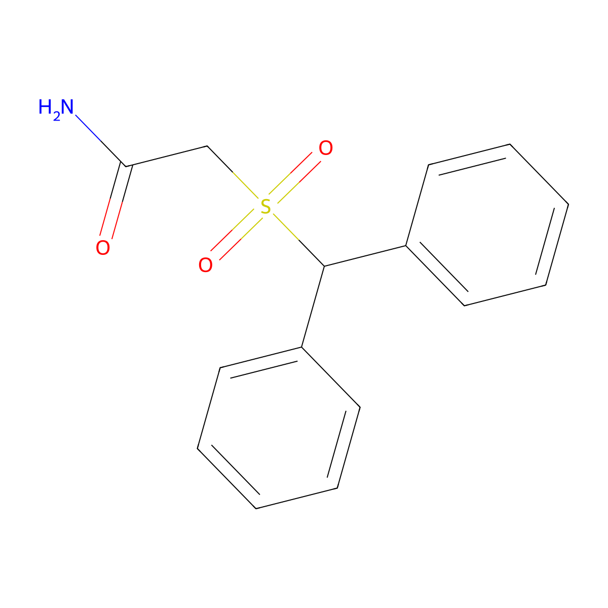Modafinil Sulfone molecular structure, CAS 118779-53-6