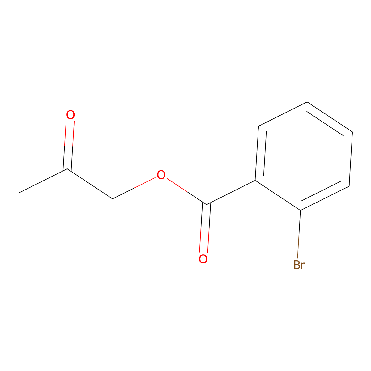 2-Oxopropyl 2-bromobenzoate molecular structure, CAS 1187828-95-0
