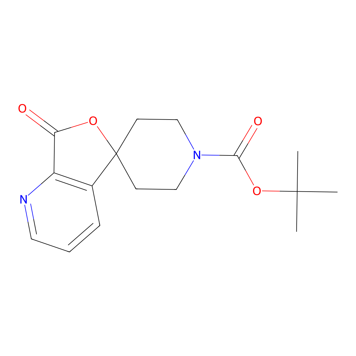 tert-Butyl 7-oxo-7H-spiro[furo[3,4-b]pyridine-5,4'-piperidine]-1'-carboxylate molecular structure, CAS 1187829-90-8