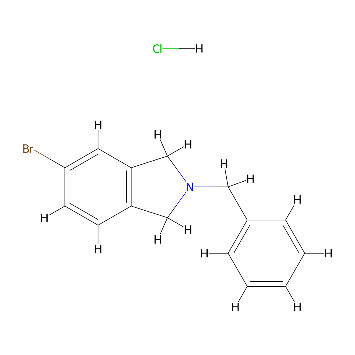 2-Benzyl-5-bromoisoindoline hydrochloride molecular structure, CAS 1187830-70-1