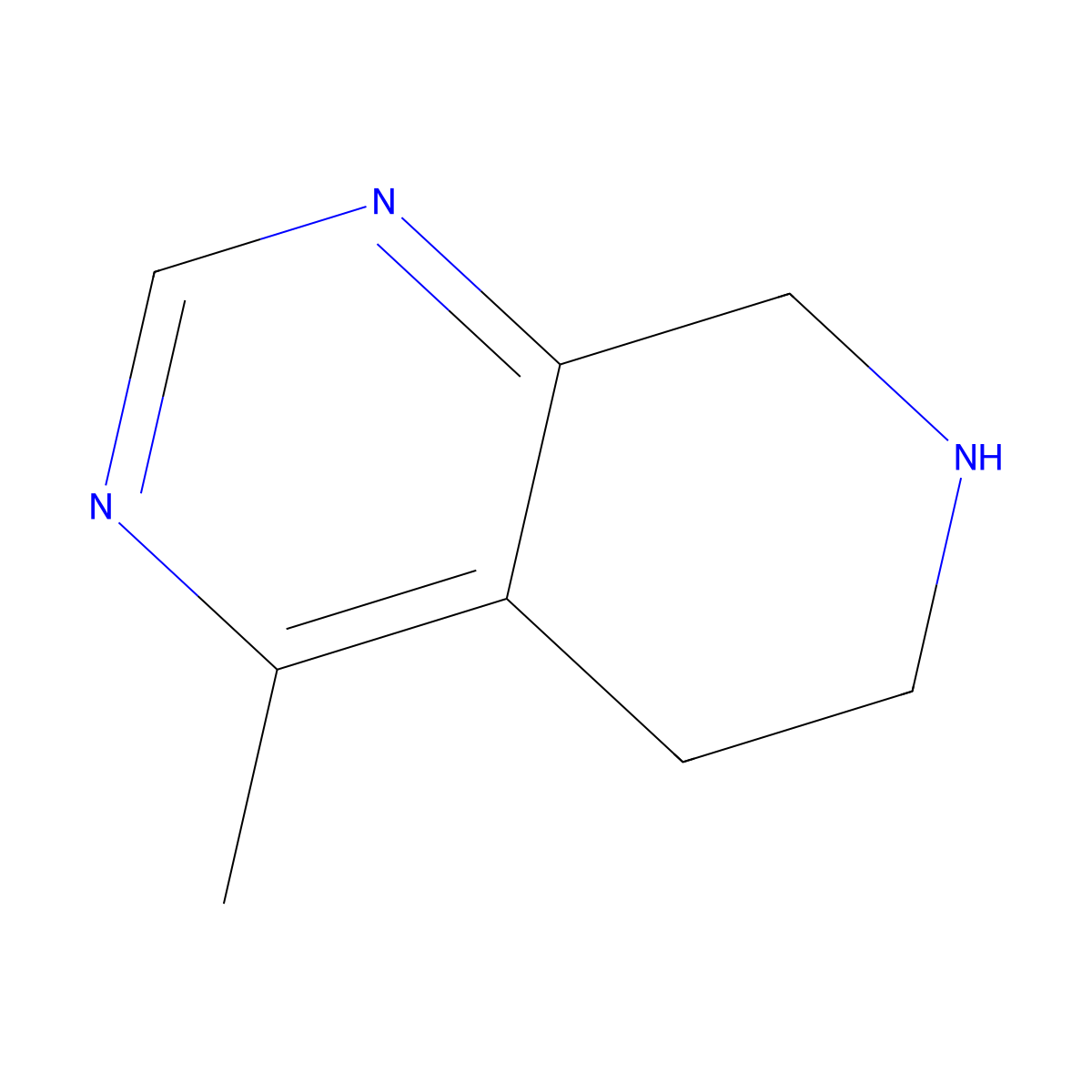 4-Methyl-5,6,7,8-tetrahydropyrido[3,4-d]pyrimidine molecular structure, CAS 1187884-12-3