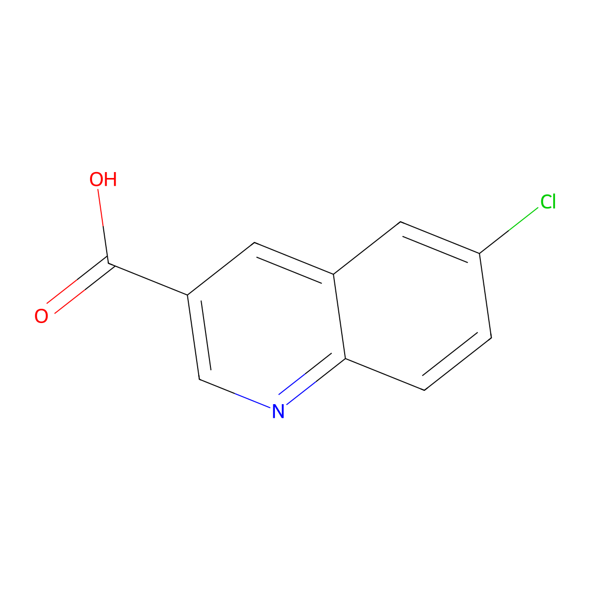 6-Chloroquinoline-3-carboxylic acid molecular structure, CAS 118791-14-3