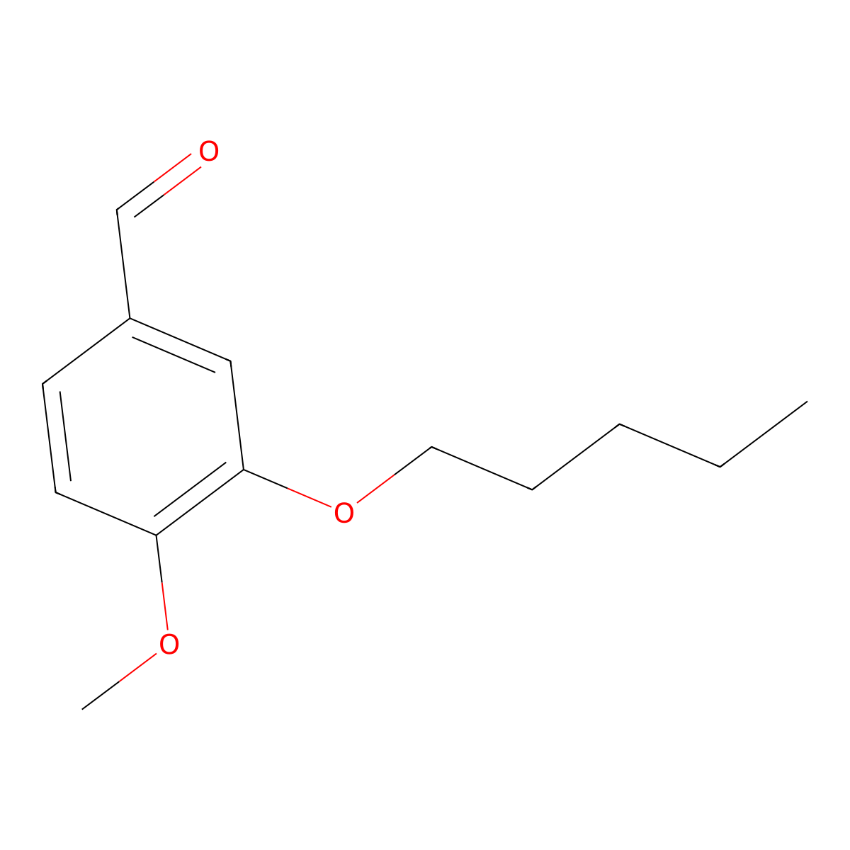 4-Methoxy-3-(pentyloxy)benzaldehyde molecular structure, CAS 118791-48-3