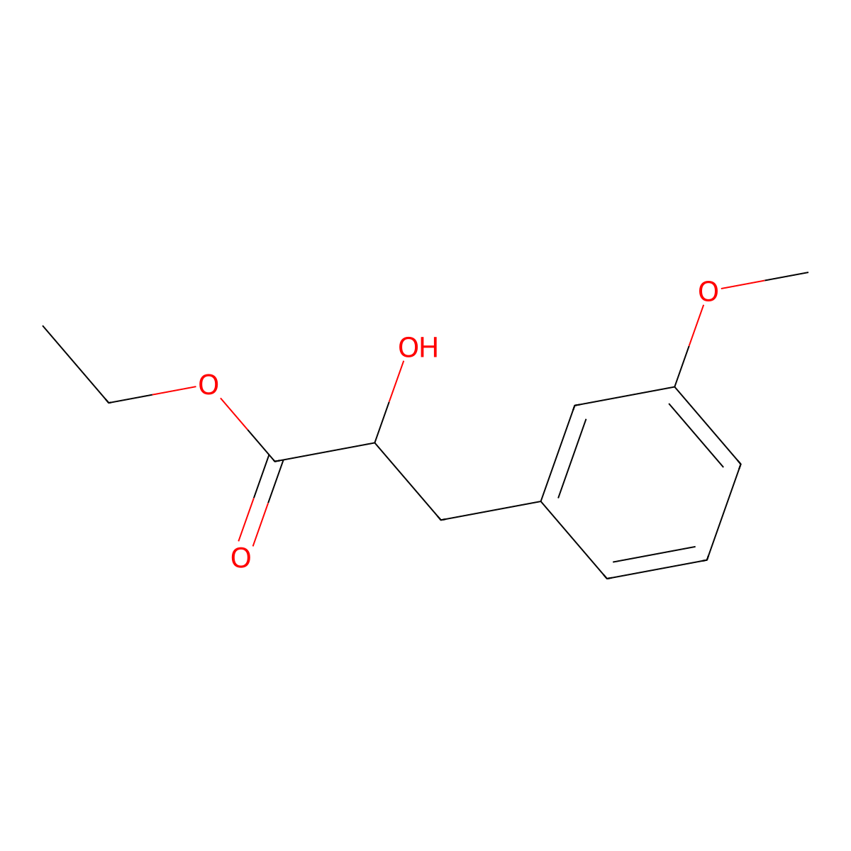 (S)-2-Hydroxy-3-(3-methoxy-phenyl)-propionic acid ethyl ester molecular structure, CAS 1187926-95-9
