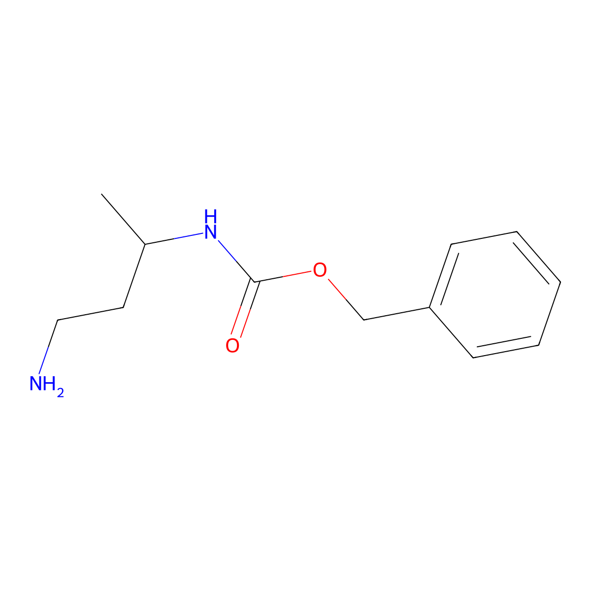 benzyl N-[(2R)-4-aminobutan-2-yl]carbamate molecular structure, CAS 1187927-36-1