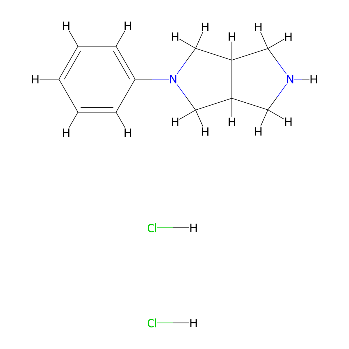 2-Phenyloctahydropyrrolo[3,4-c]pyrrole dihydrochloride molecular structure, CAS 1187927-37-2
