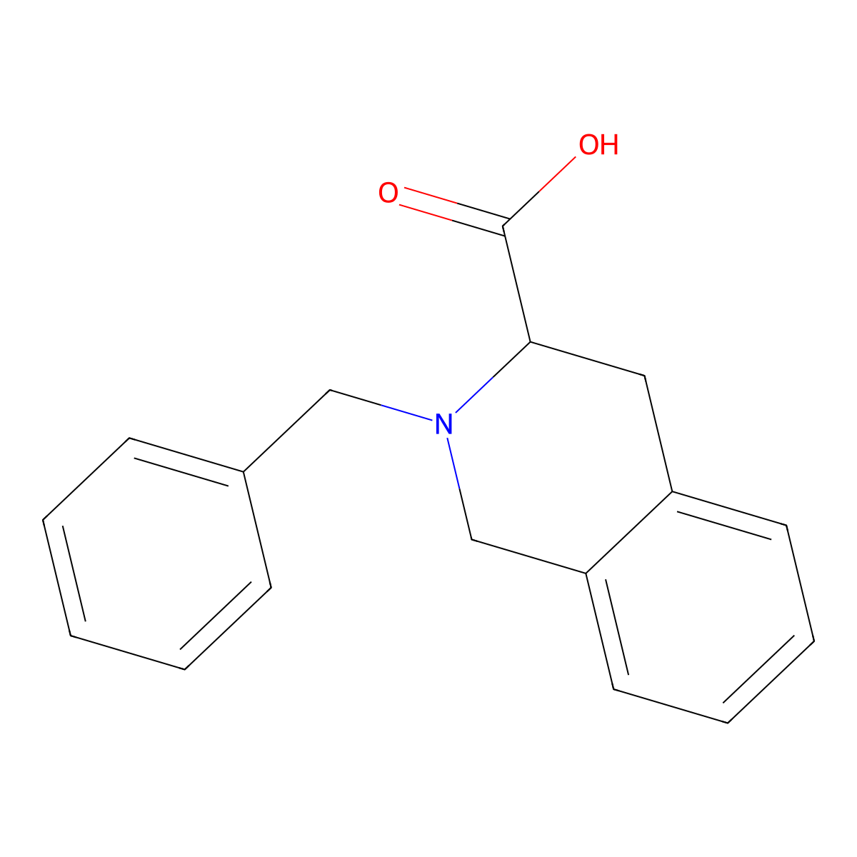 (S)-2-Benzyl-1,2,3,4-tetrahydro-isoquinoline-3-carboxylic acid molecular structure, CAS 1187927-66-7