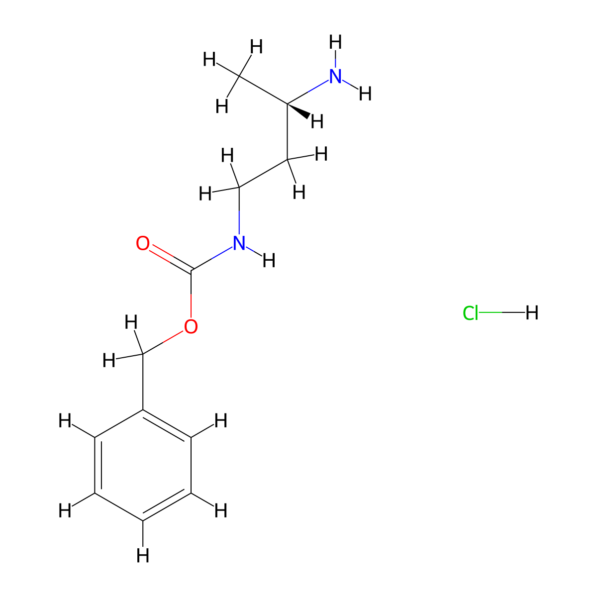 (S)-1-Cbz-amino-butyl-3-amine hydrochloride molecular structure, CAS 1187927-74-7