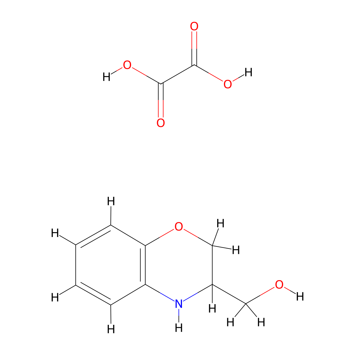 (3,4-Dihydro-2H-benzo[1,4]oxazin-3-yl)-methanol oxalate molecular structure, CAS 1187928-27-3