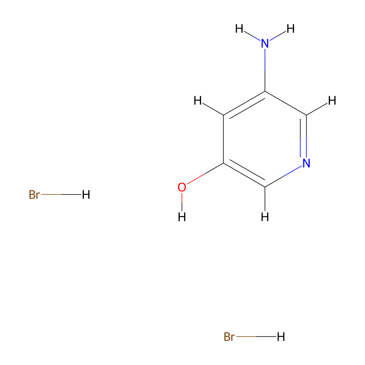 5-Amino-pyridin-3-OL dihydrobromide molecular structure, CAS 1187929-56-1