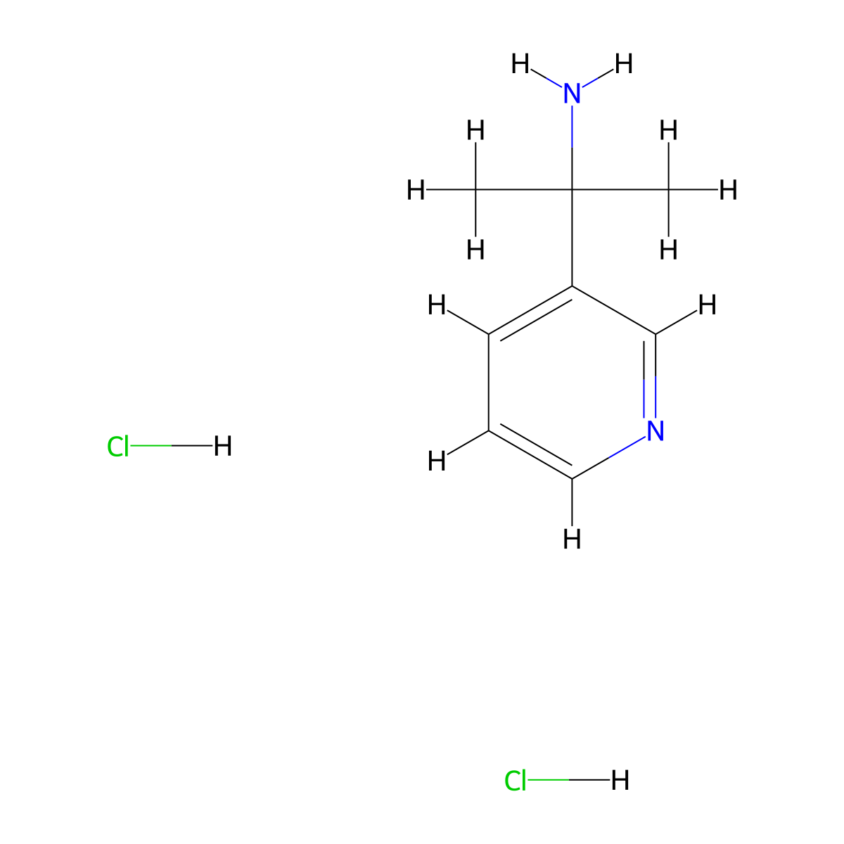 1-Methyl-1-pyridin-3-YL-ethylamine dihydrochloride molecular structure, CAS 1187929-80-1