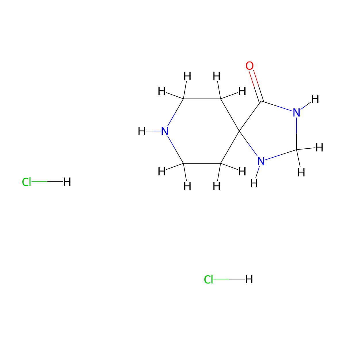 1,3,8-Triazaspiro[4.5]decan-4-one dihydrochloride molecular structure, CAS 1187930-49-9
