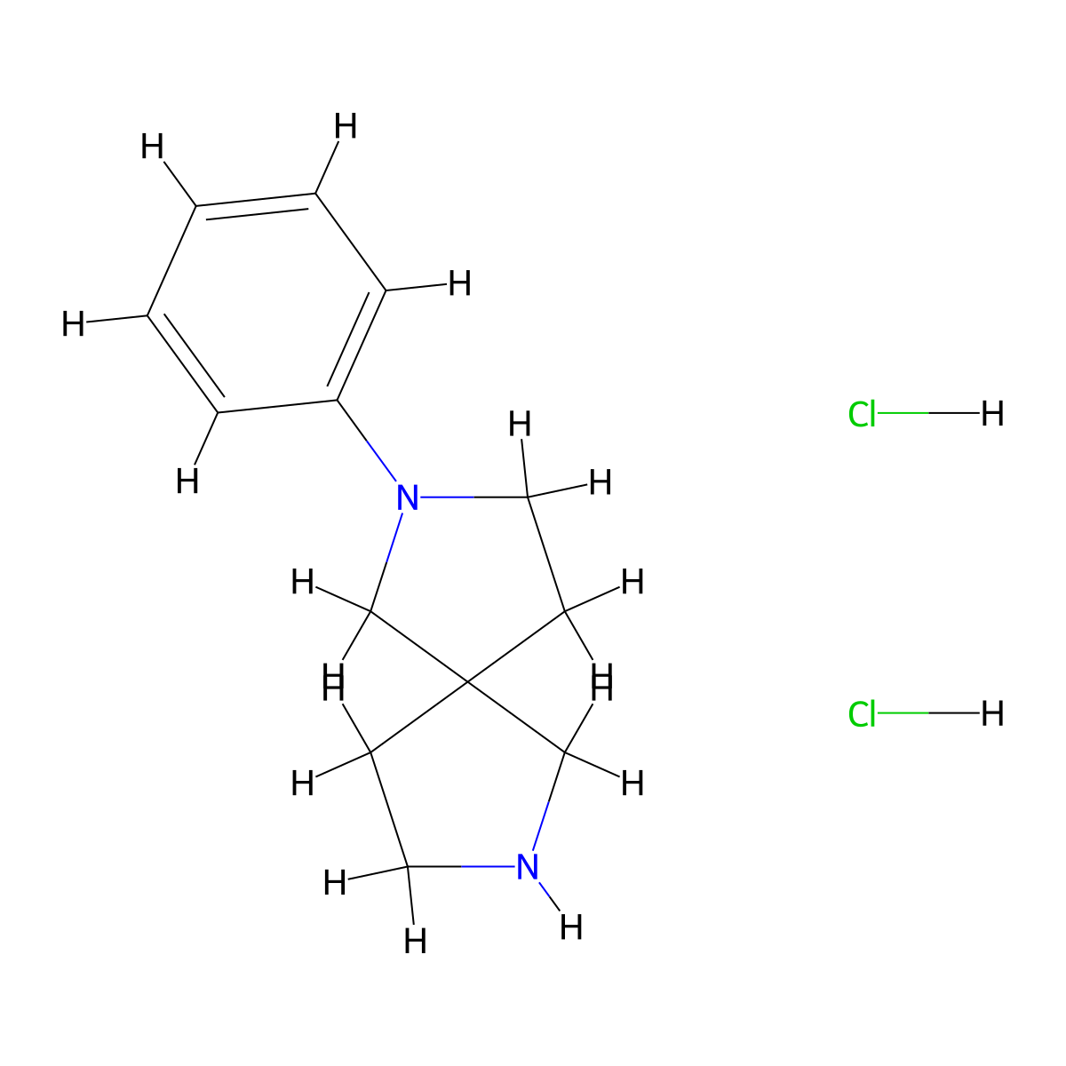 2-Phenyl-2,7-diazaspiro[4.4]nonane dihydrochloride molecular structure, CAS 1187930-60-4