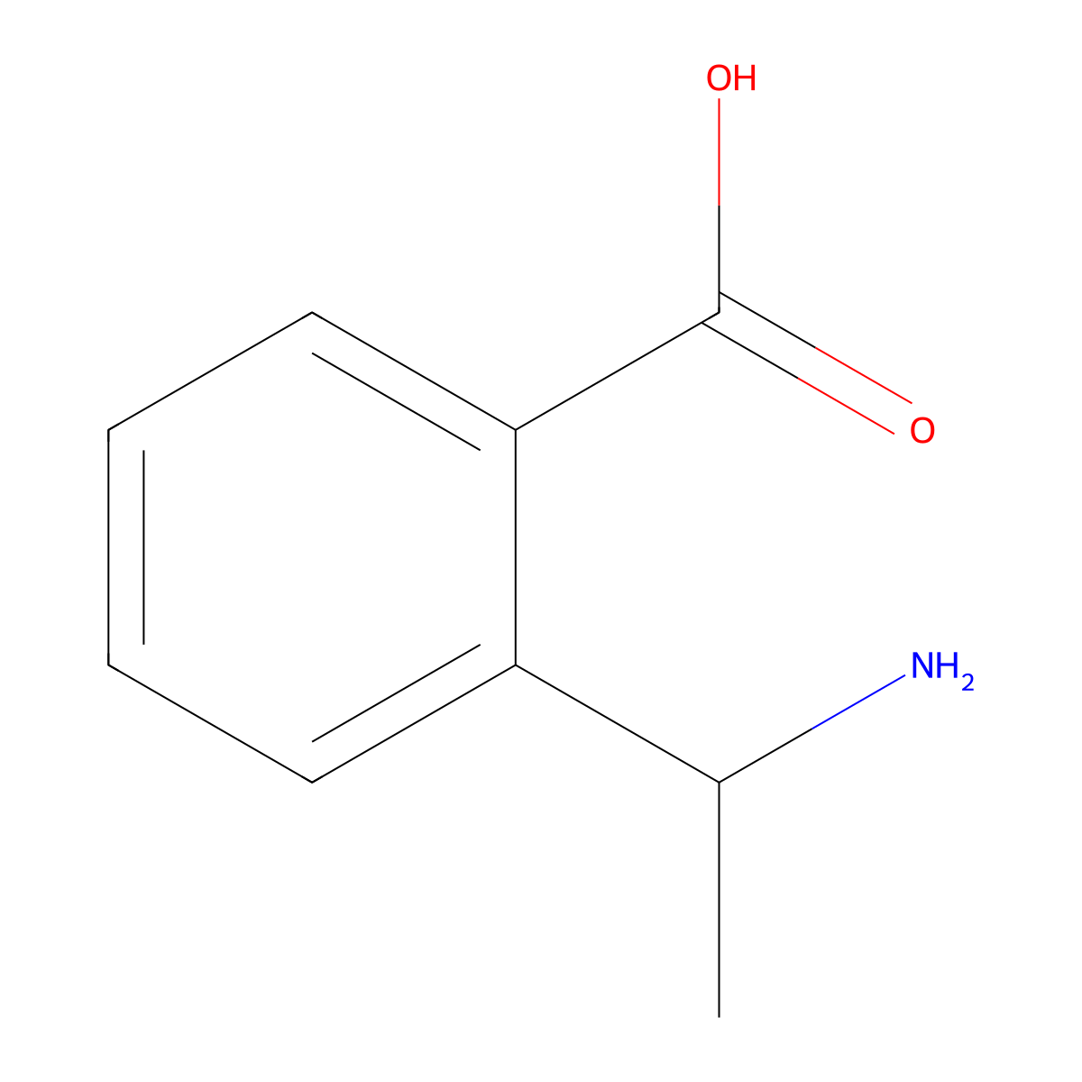 (R)-2-(1-Amino-ethyl)-benzoic acid molecular structure, CAS 1187930-78-4