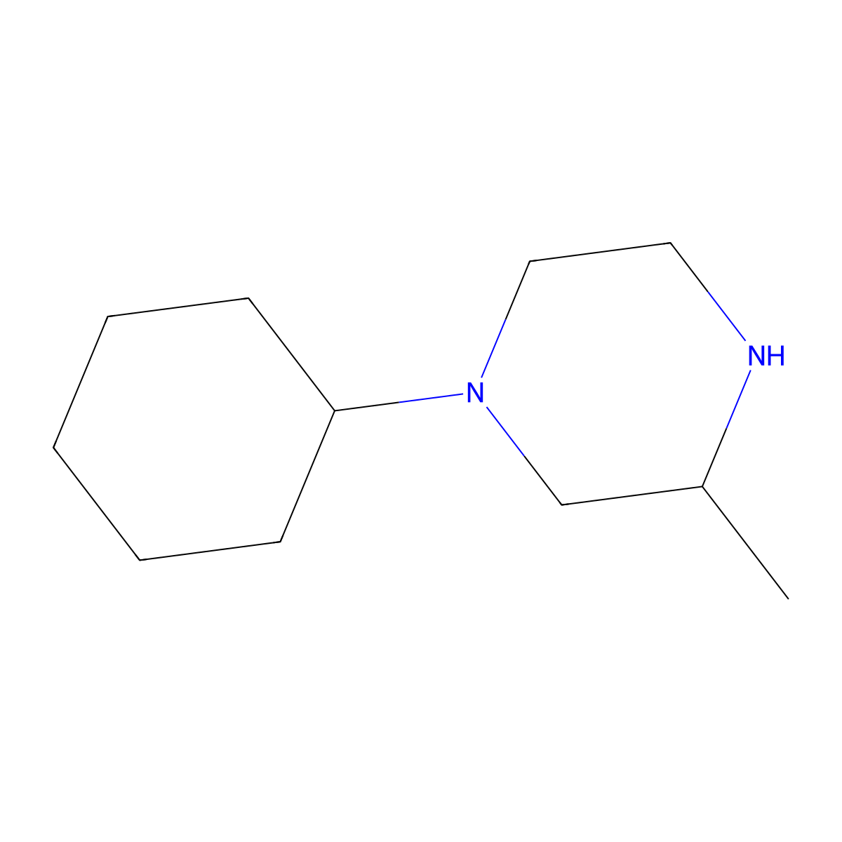 (S)-1-Cyclohexyl-3-methylpiperazine molecular structure, CAS 1187930-87-5