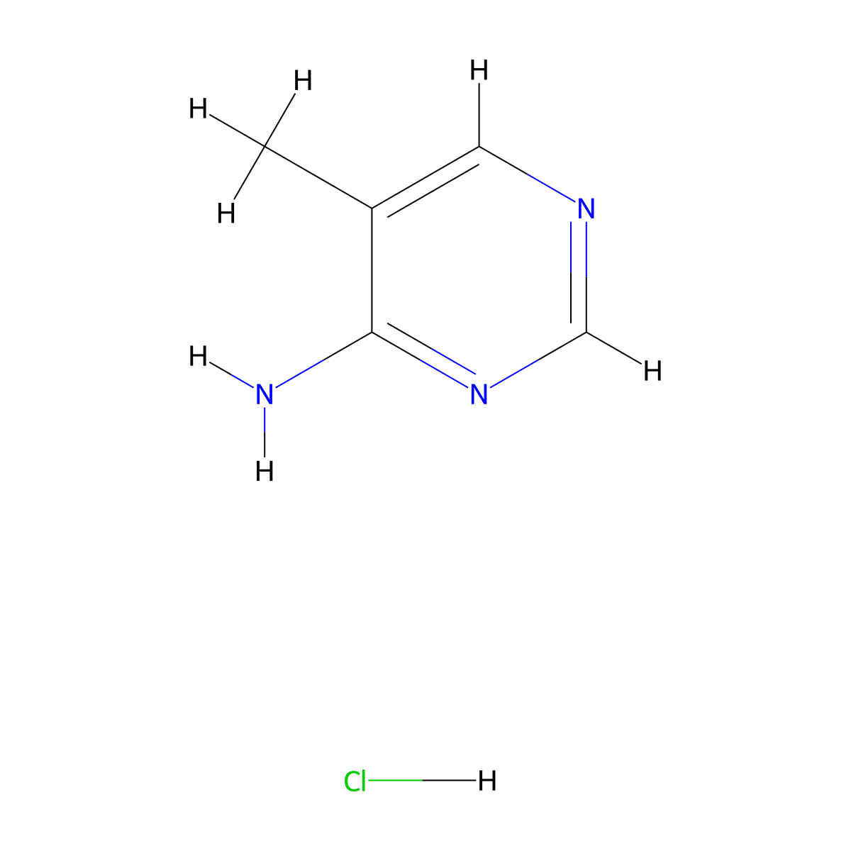 5-Methyl-pyrimidin-4-ylamine hydrochloride molecular structure, CAS 1187931-18-5