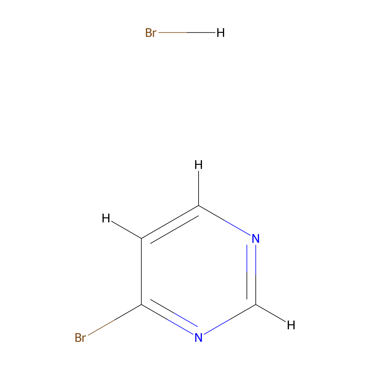 4-Bromopyrimidine hydrobromide molecular structure, CAS 1187931-22-1