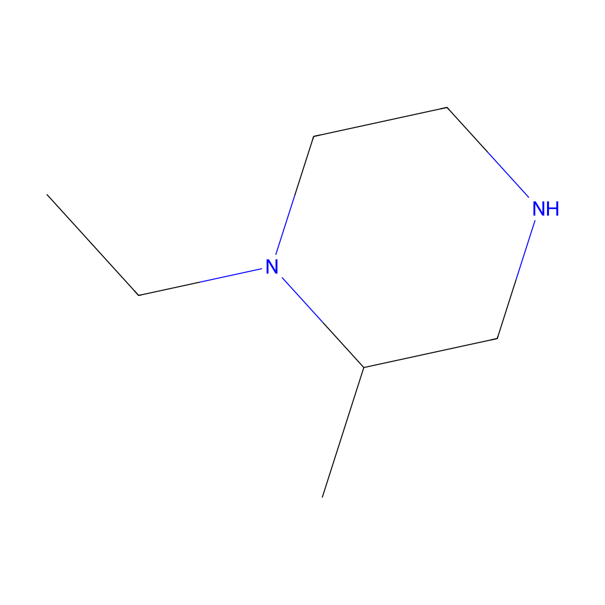 (R)-1-Ethyl-2-methyl-piperazine molecular structure, CAS 1187931-30-1