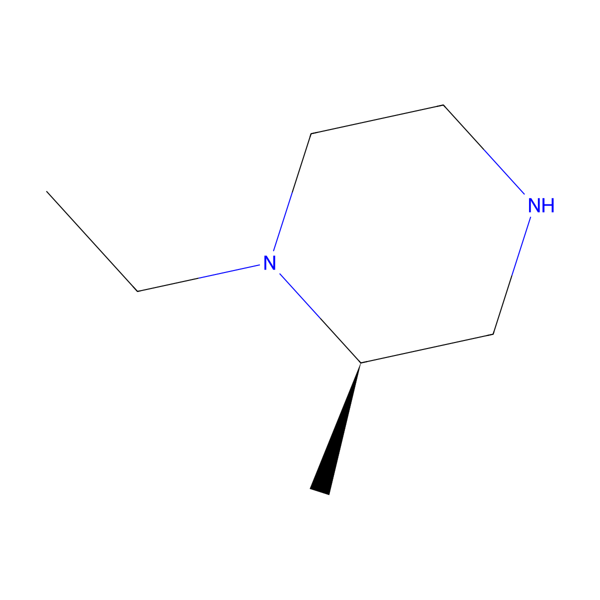 (R)-1-Ethyl-2-methyl-piperazine molecular structure, CAS 1187931-30-1