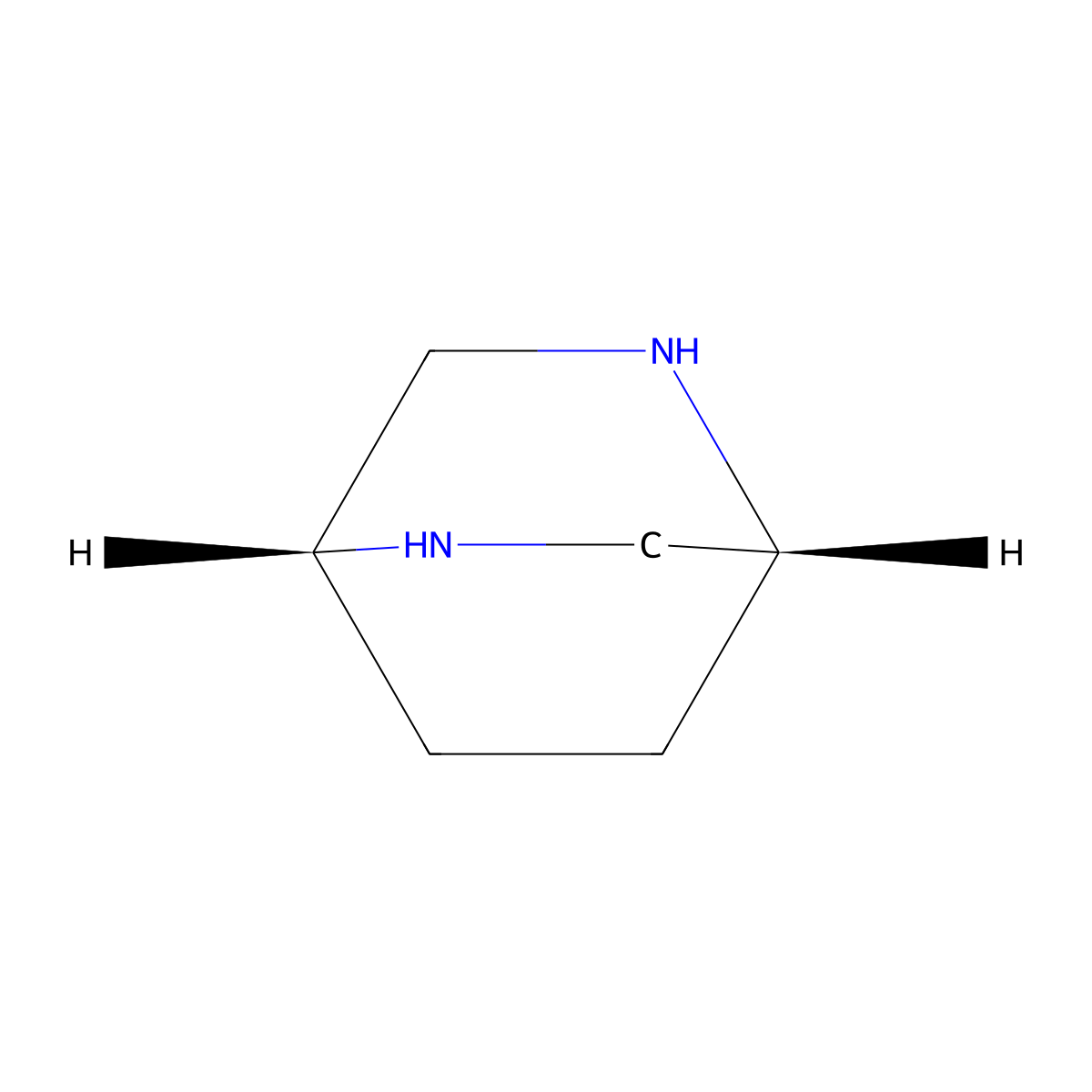 (1R,4R)-2,5-Diazabicyclo(2.2.2)octane molecular structure, CAS 1187931-60-7