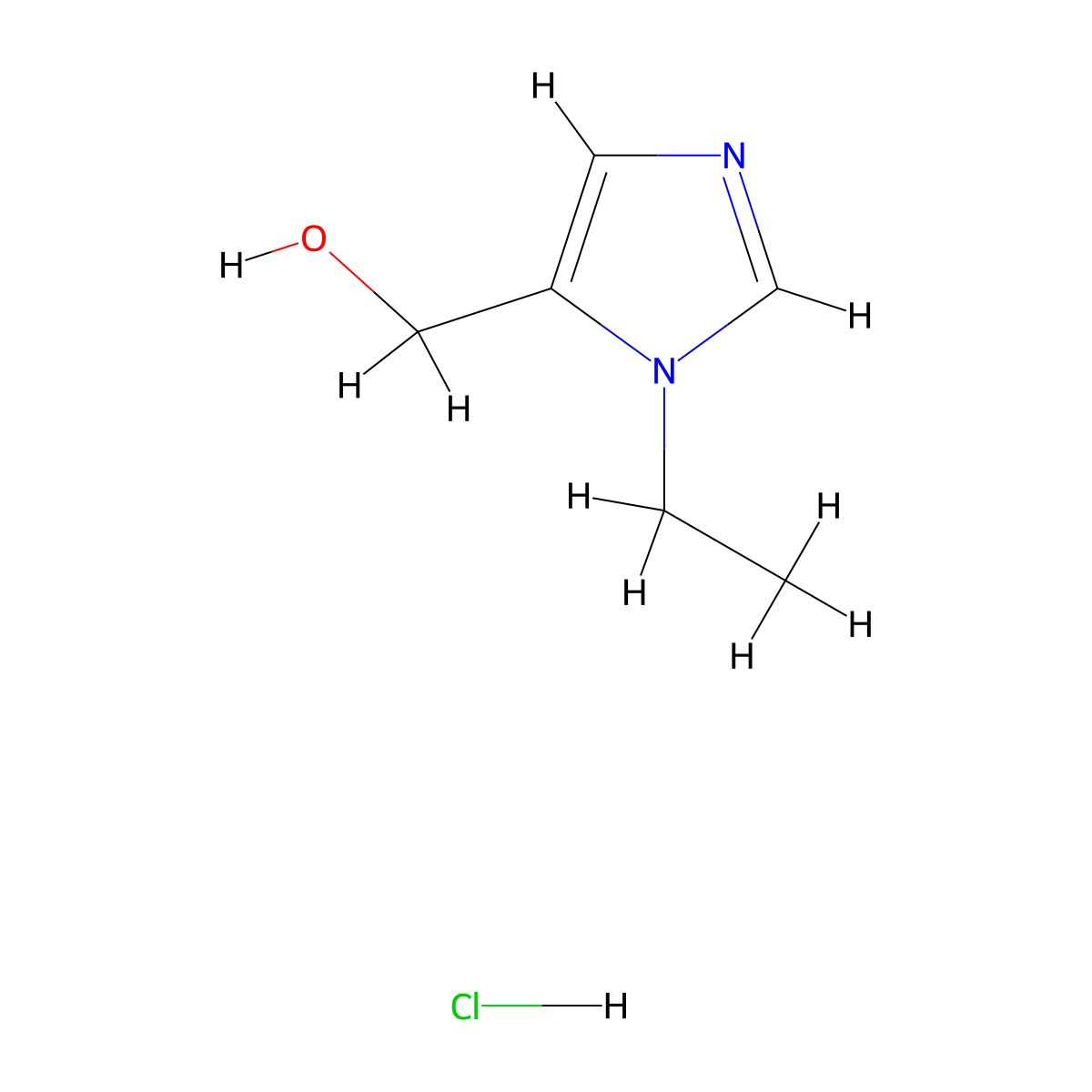 (3-Ethyl-3H-imidazol-4-yl)-methanol hydrochloride molecular structure, CAS 1187931-61-8