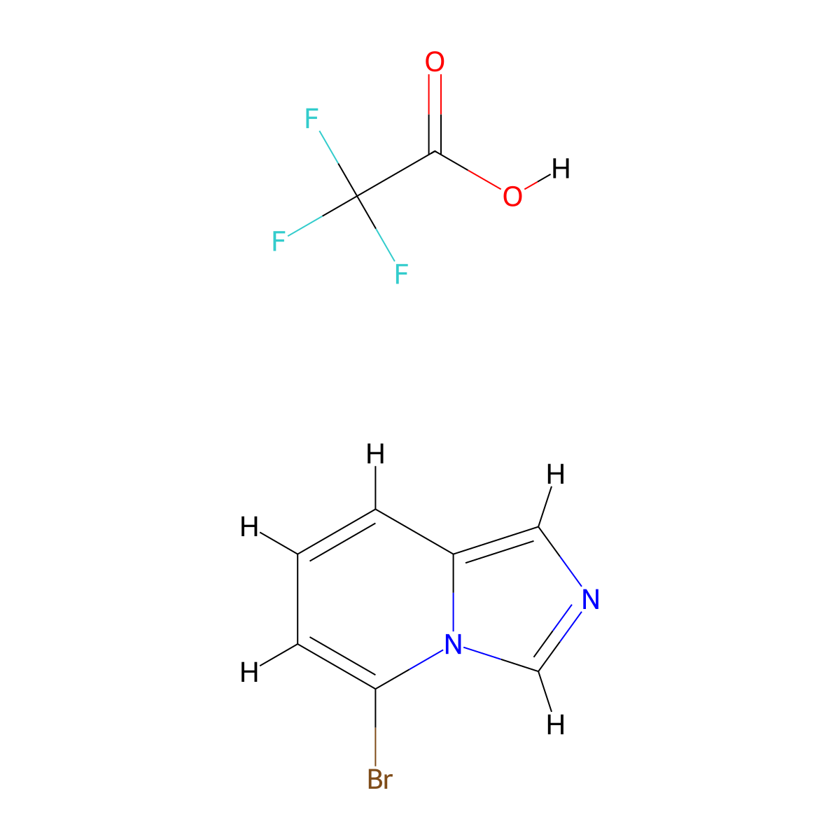 5-Bromo-imidazo[1,5-a]pyridine trifluoroacetate molecular structure, CAS 1187931-89-0