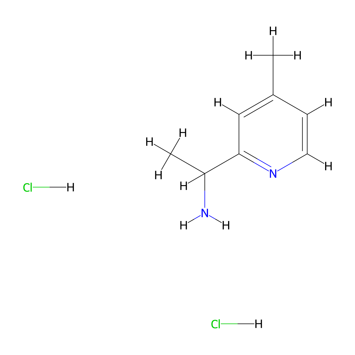 1-(4-Methyl-pyridin-2-YL)-ethylamine dihydrochloride molecular structure, CAS 1187932-01-9