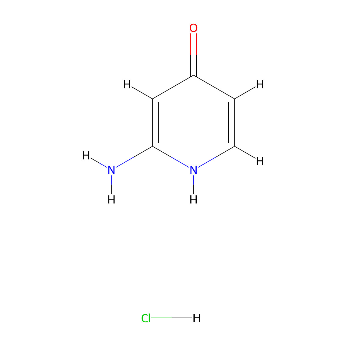 2-Aminopyridin-4-ol hydrochloride molecular structure, CAS 1187932-09-7
