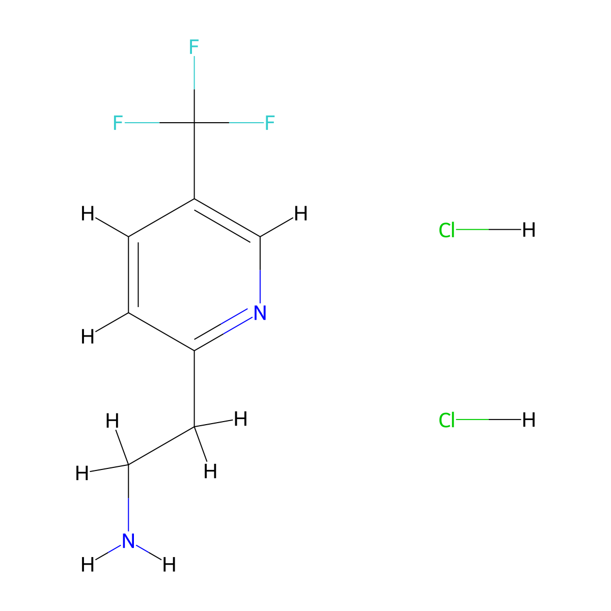 2-(5-Trifluoromethyl-pyridin-2-YL)-ethylamine dihydrochloride molecular structure, CAS 1187932-37-1