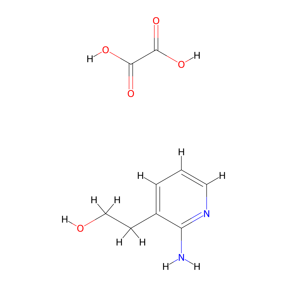2-(2-Amino-pyridin-3-yl)-ethanol oxalate molecular structure, CAS 1187932-61-1