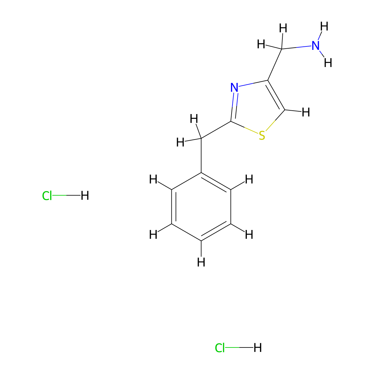 [(2-Benzyl-1,3-thiazol-4-YL)methyl]amine dihydrochloride molecular structure, CAS 1187932-76-8