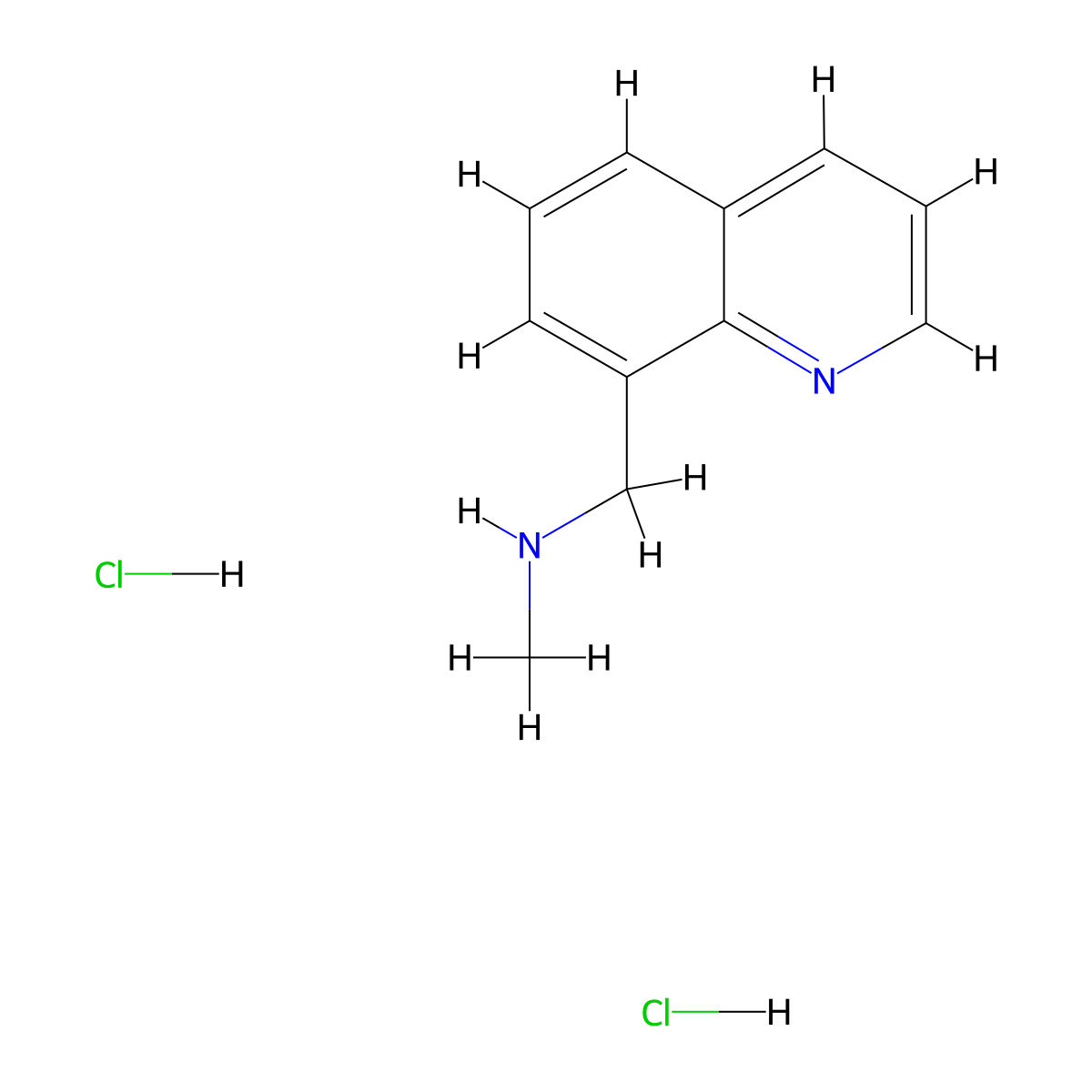 Methyl-quinolin-8-ylmethyl-amine dihydrochloride molecular structure, CAS 1187933-26-1