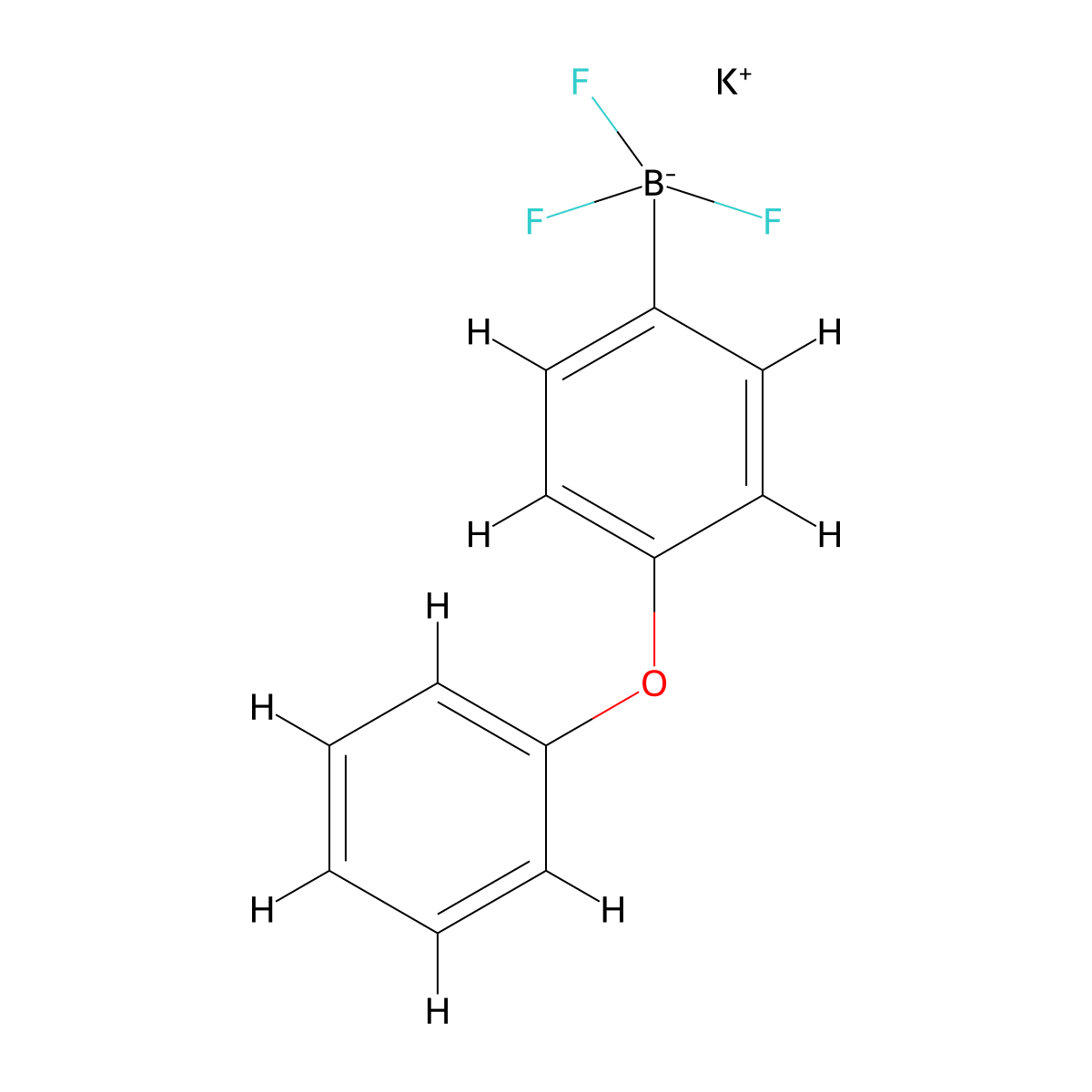 Potassium trifluoro(4-phenoxyphenyl)boranuide molecular structure, CAS 1187951-62-7