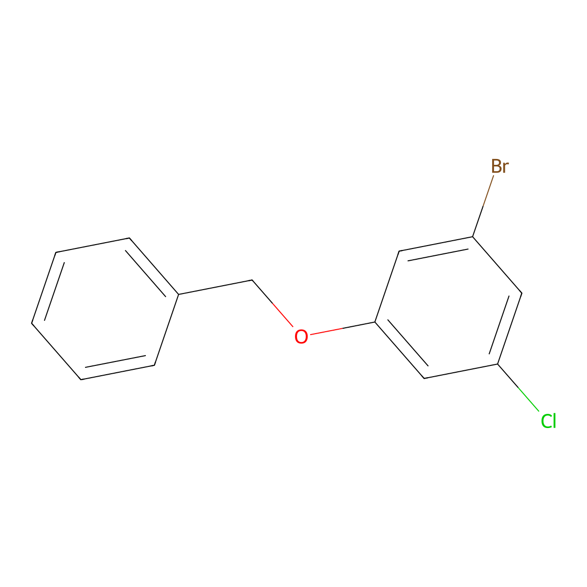 1-(Benzyloxy)-3-bromo-5-chlorobenzene molecular structure, CAS 1187966-48-8