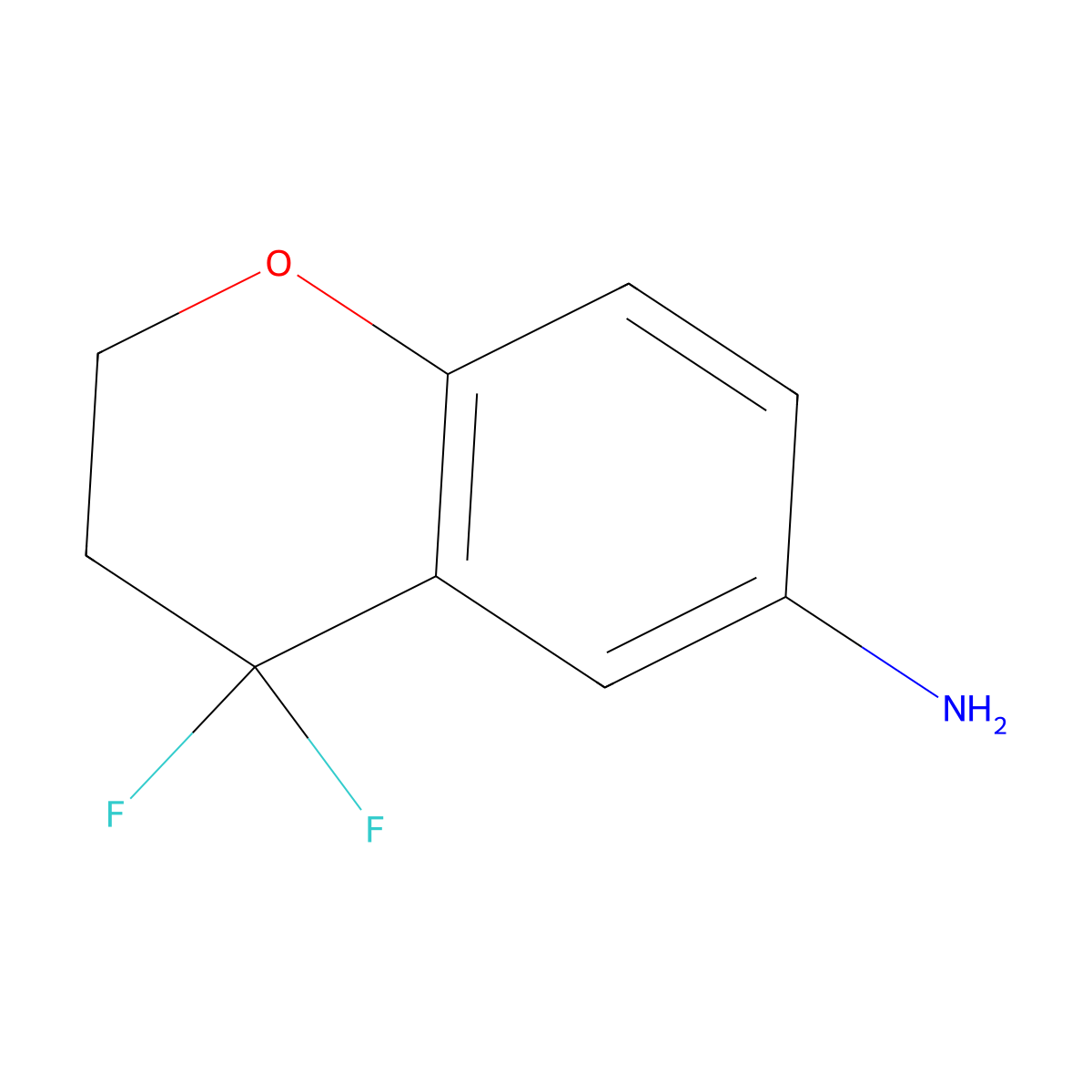 4,4-Difluorochroman-6-amine molecular structure, CAS 1187968-09-7