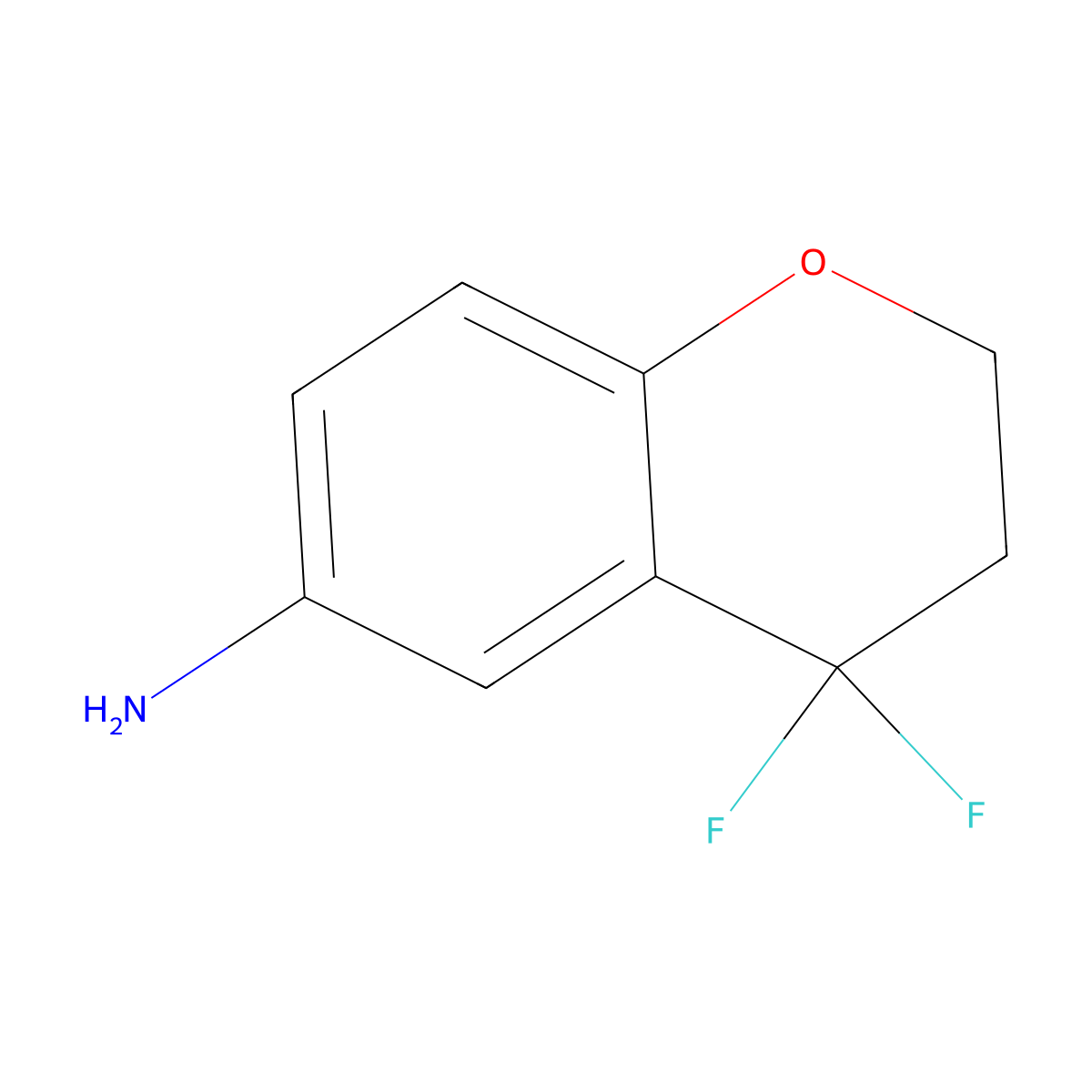 4,4-Difluorochroman-6-amine molecular structure, CAS 1187968-09-7