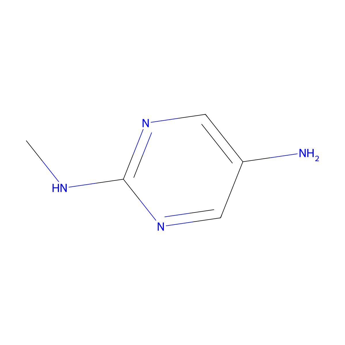 N2-methylpyrimidine-2,5-diamine molecular structure, CAS 1187968-65-5