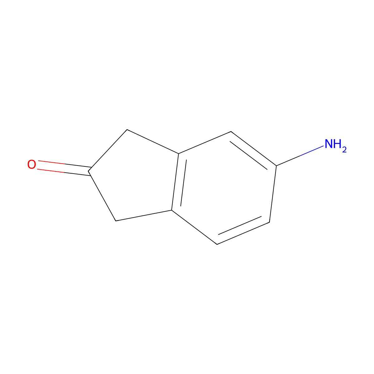 5-Amino-1H-inden-2(3H)-one molecular structure, CAS 1187983-73-8