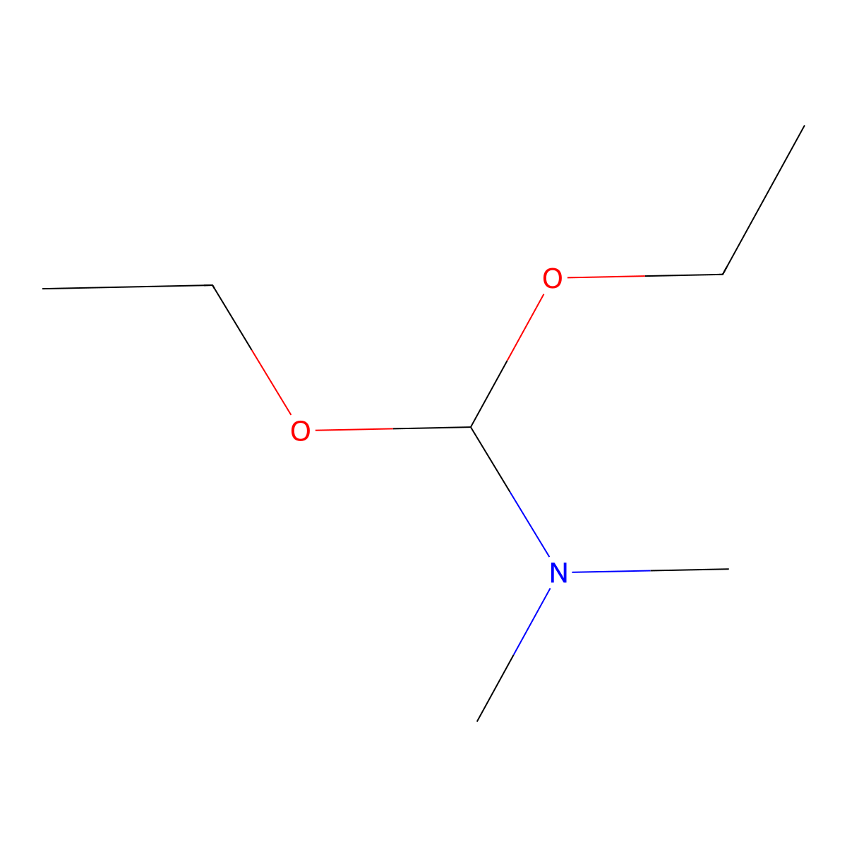 Dimethylformamide diethylacetal molecular structure, CAS 1188-33-6
