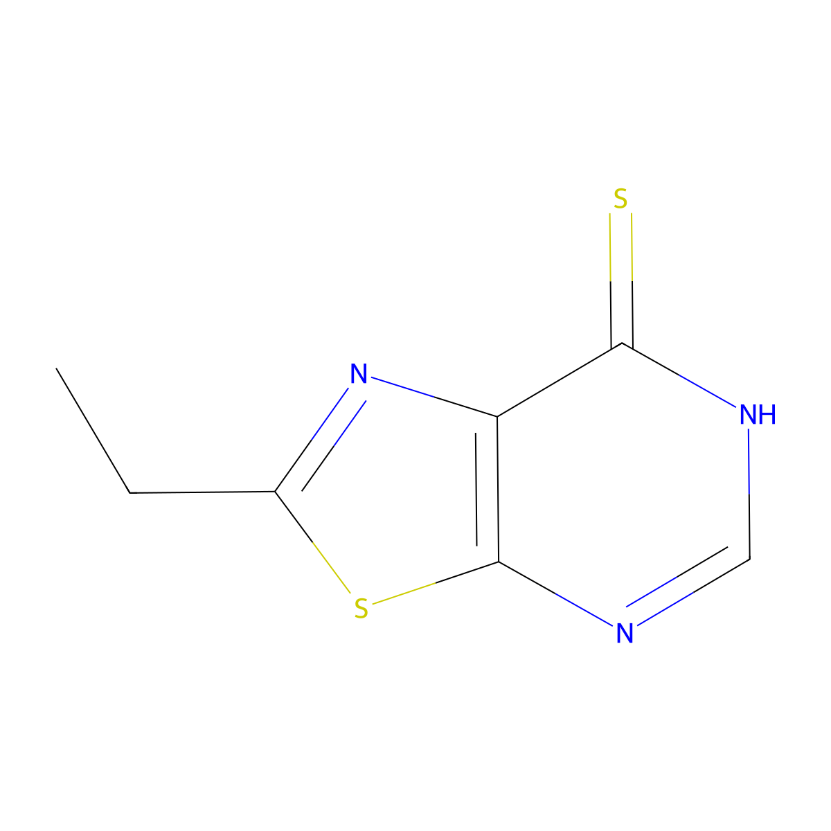 2-Ethyl-[1,3]thiazolo[5,4-d]pyrimidine-7-thiol molecular structure, CAS 118801-66-4