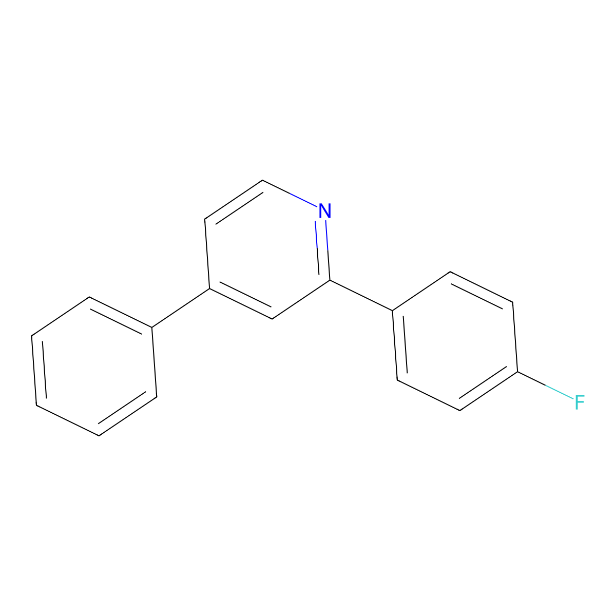2-(4-Fluorophenyl)-4-phenylpyridine molecular structure, CAS 1188022-73-2
