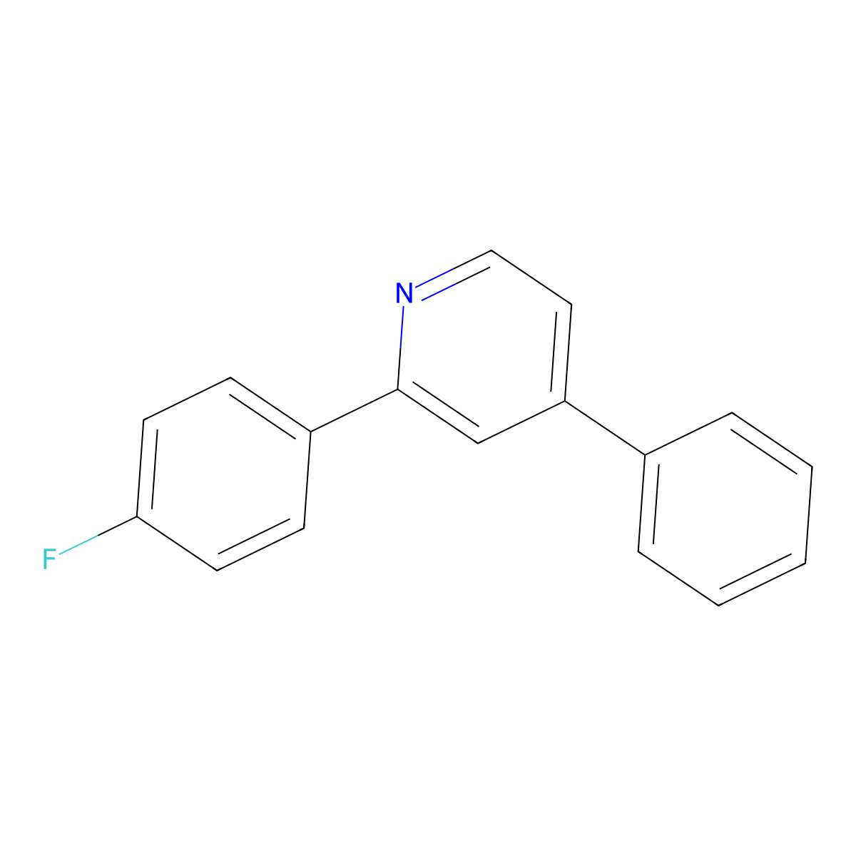 2-(4-Fluorophenyl)-4-phenylpyridine molecular structure, CAS 1188022-73-2