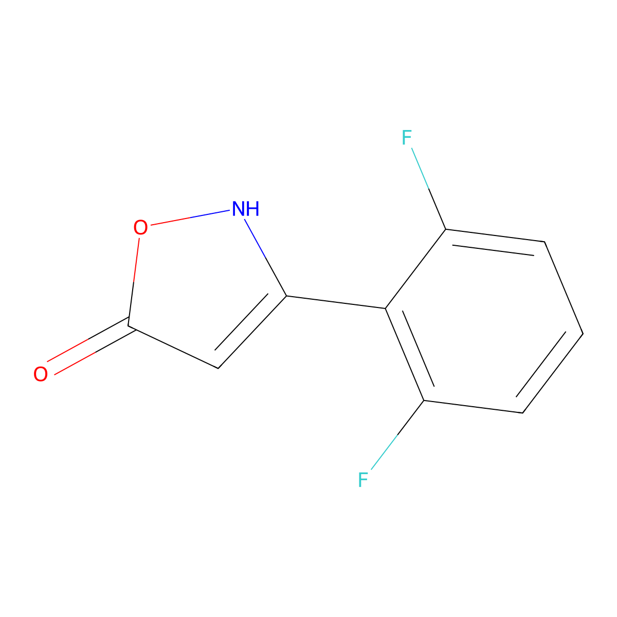 3-(2,6-Difluorophenyl)-1,2-oxazol-5-ol molecular structure, CAS 1188023-03-1